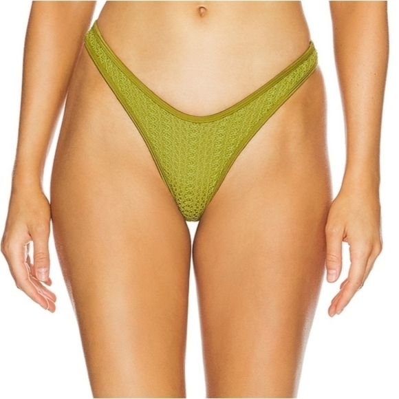 Camila Coelho Other - Camila Coelho Odara Green High-Cut Bikini Bottoms Size XS